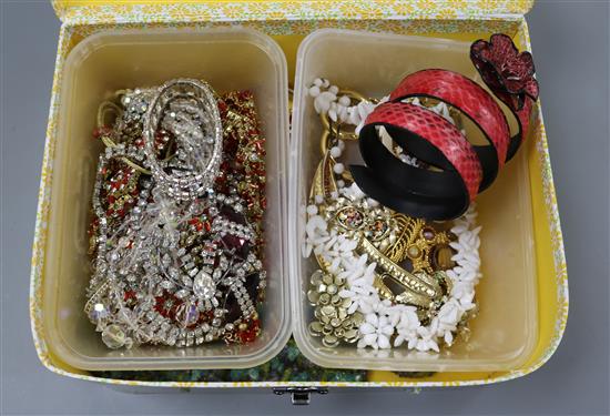 A quantity of costume jewellery including Monet and Coro.